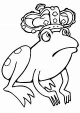 Frog Princesse Grenouille Momjunction Coloriages sketch template