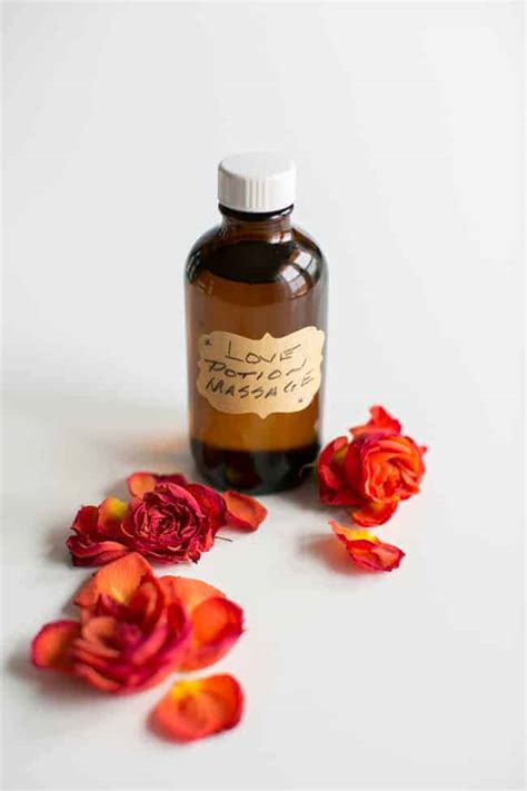 diy massage oil with 6 essential oil blends uses