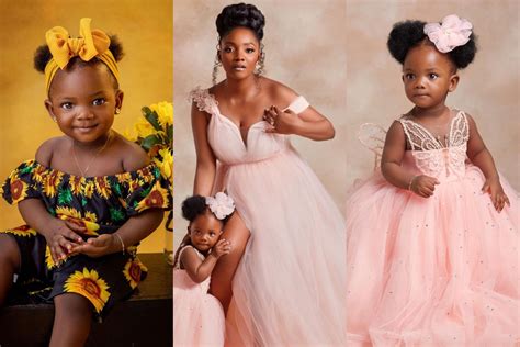 simi finally shows  face   daughter adejare   clocks