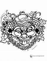 Greek Mask Coloring Pages Masks Print Purim Ornamental Printer Send Button Special Only Use Click sketch template