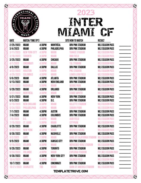 printable inter miami cf soccer schedule