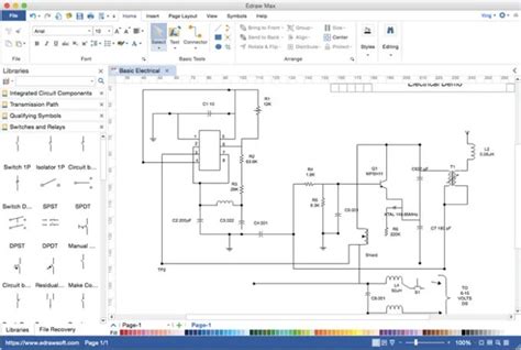 ellie wired visio electrical wiring diagram template  downloads