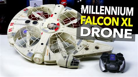 air hogs millennium falcon xl drone unboxing   flight youtube