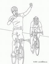 Coloring Pages Race Bike Bicycle Cycling Mountain Road Win Sports Color Popular sketch template