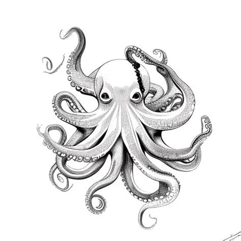 Sketch Octopus Tattoo Idea Blackink Ai
