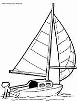 Coloring Pages Coloriage Boat Sailboat Voilier Kids Transportation Printable Color Cliparts Boats Clipart Bateau Transport Water Dessin Course Sherriallen Sheets sketch template