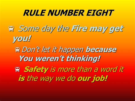 Ppt Ten Simple Rules For Fighting Fire Powerpoint Presentation Free