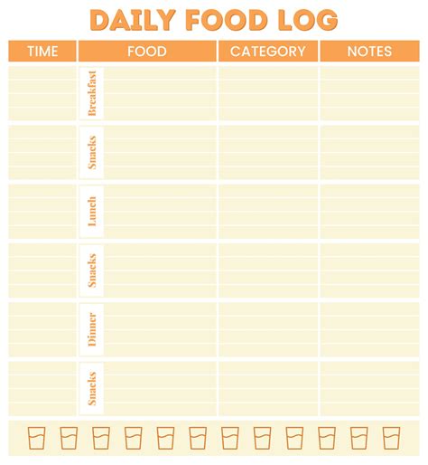 printable daily food log sheet   medicat vrogueco