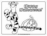 Halloween Coloring Pages Pooh Tigger Sheets Friends Disney Kids Pumpkin Piglet Gathered Celebrate These His sketch template