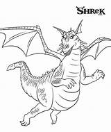 Shrek Pages Coloring Dragon Draak Kleurplaat Kids Fun Colouring Coloringfolder sketch template
