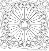Window Dame Rosace Patterns Strasbourg Dessin Cathédrale Cathedrale Mandala Adults Colorier Coloriage Stained Vitrail Stain sketch template