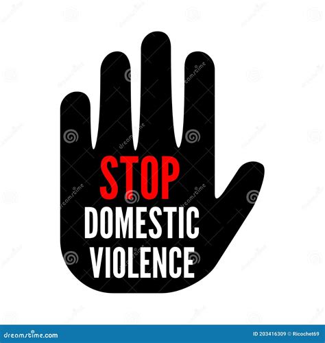 stop domestic violence symbol stock illustration illustration