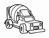 Mixer Truck Coloring Cement Coloringcrew Trucks sketch template