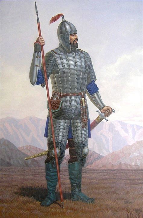 armoured kazakh warrior nomadic warriors pinterest history
