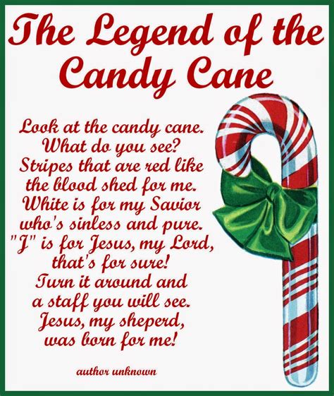 candy cane legend card printable candy cane legend candy cane story