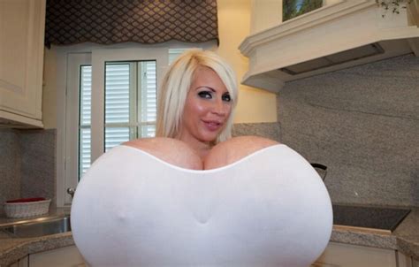The German Lady With The World S Biggest Fake Boobs With Size 32z