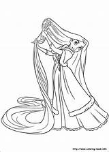 Coloring Pages Rapunzel Tangled Its sketch template