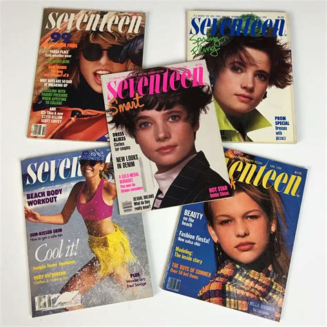 89 seventeen magazine vintage october fall issue skin care funky