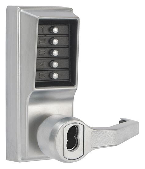 simplex lever entry  key override mechanical push button lockset