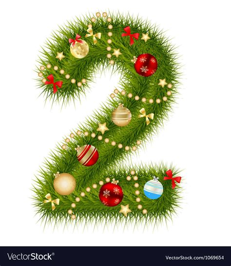 christmas alphabet number royalty  vector image