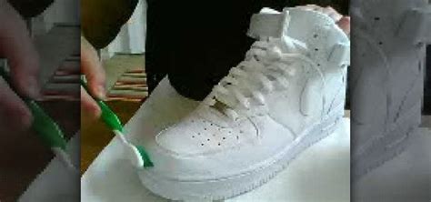 clean  pair  white nike air force  air force  shoes