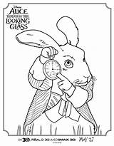 Alice Coloring Glass Looking Through Pages Disney Sheets Wonderland Rabbit Cheshire Cat Pdf Book sketch template