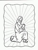 Jesus Praying Coloring Prayer Father Kids Garden Pages Printable Clipart Bible Color Comments Getcolorings Getdrawings Library Sitting sketch template