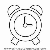 Despertador Colorir Wecker Ausmalbilder Ultracoloringpages sketch template