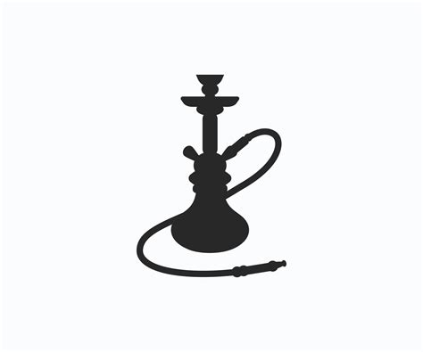 hookah vector icon logo design vintage shisha logo  vector art
