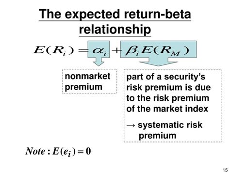 Ppt A Single Factor Security Market The Single Index Model Estimating