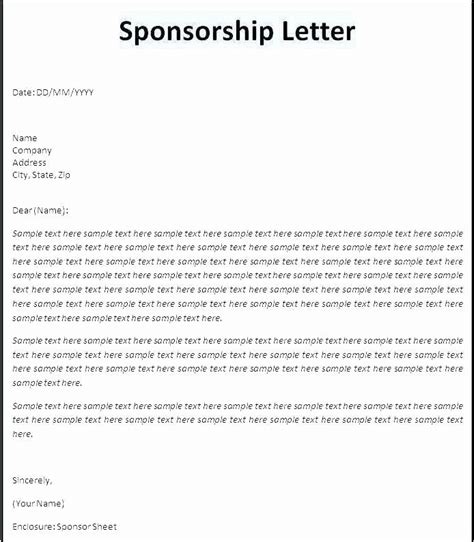 sports team sponsorship proposal template unique sponsorship letter
