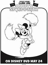Minnie Mouse Coloring Cheerleader Pages Sweeps4bloggers sketch template