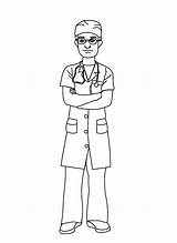 Doctor Coloring Pages Kids Jobs Index English Real Professions Print Gif Folders Colpages sketch template