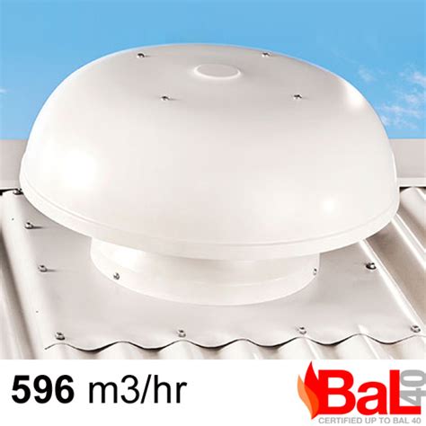maestro bal bush fire rated roof ventilator white