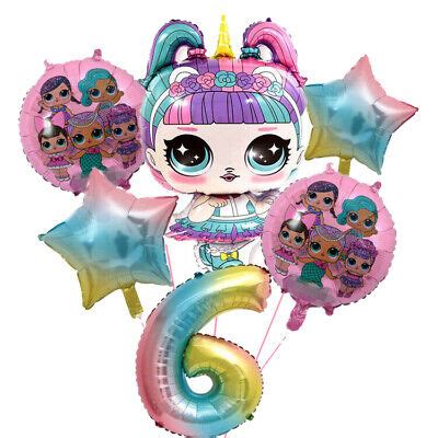 cm lol surprise doll decaration foil emoji balloons party birthday