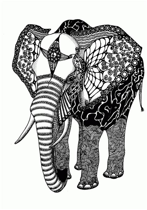clever pict indian elephant coloring pages printable indian