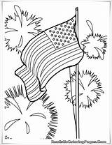 Coloring July 4th Pages Flag Coloringbay sketch template