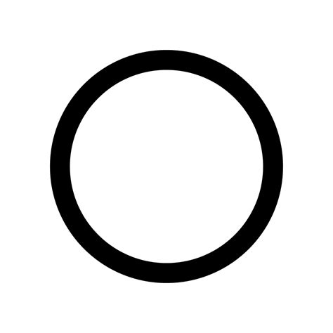 black circle sign symbol hollow circle png