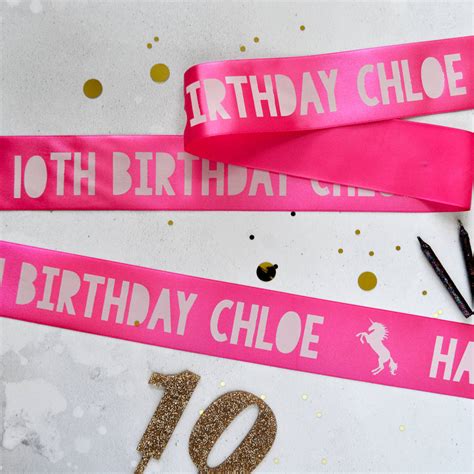 birthday mm personalised printed ribbon  altered chic