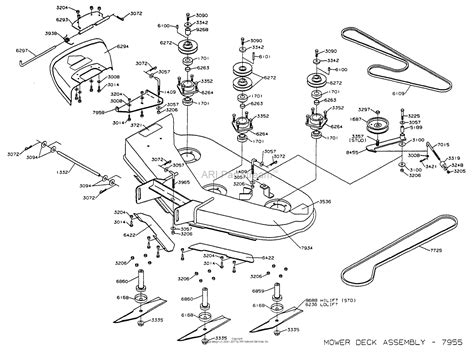 dixon ztr   parts diagram  mower deck