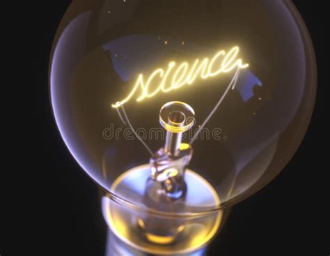 science incandescent light bulb stock illustration illustration
