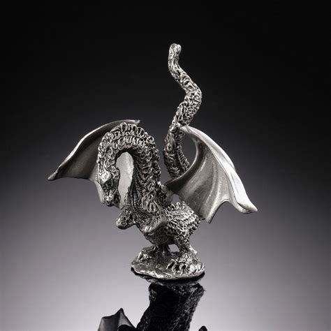 baby winged dragon pewter dragon figurine fantasy gifts