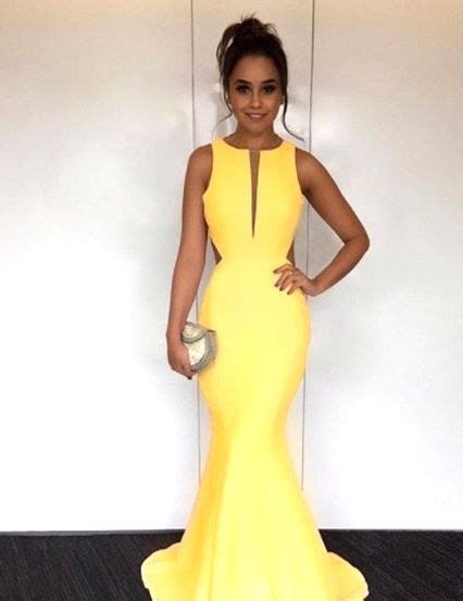 lengthy yellow attire comfy   spring fashion yellow gown