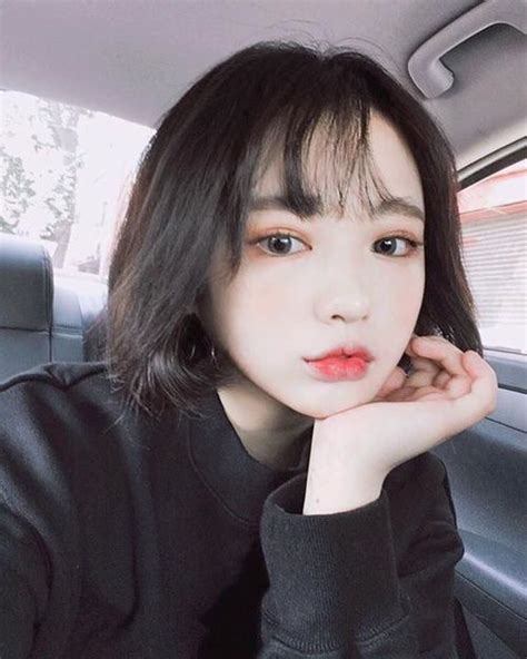 image result for korean girl with short black hair