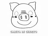 Cerdo Careta Chancho Mascara sketch template