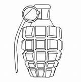 Grenade Drawing Drawings Getdrawings sketch template