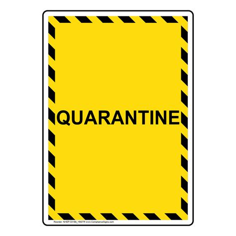 portrait quarantine sign nhep ybstr