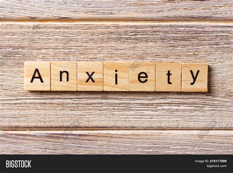 Anxiety Word Written Image And Photo Free Trial Bigstock