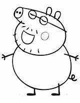 Pig Peppa Daddy Coloring Pages Happy Speaks Pages2color Printable Cookie Copyright sketch template