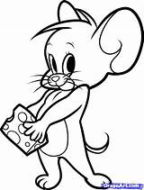 Draw Drawing Jerry Cartoon Drawings Characters Simple Network Easy Cartoons Kids Disney Step Mouse Tom Choose Board sketch template